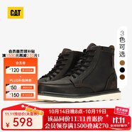 CAT卡特馬丁靴工裝靴男鞋經(jīng)典款BRAVADO輕戶外復(fù)古時尚牛皮機車靴 黑色P712947 44