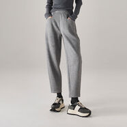 索菲絲爾2025冬季新款時(shí)尚寬松顯瘦松緊腰保暖加絨休閑哈倫褲女士 灰色 M 27M