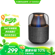 山水（SANSUI）藍(lán)牙音響無線便攜式 家用桌面多媒體小型迷你低音炮 筆記本電腦小音箱 車載喇叭360度立體聲 F4