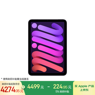 Apple/蘋果 iPad mini (A17 Pro) 8.3英寸 平板電腦(256G WLAN版/mini7/MXNE3CH/A)紫色