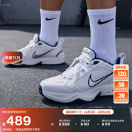 耐克輕便訓練鞋老爹鞋冬季健身緩震運動(dòng)NIKE MONARCH 4 415445 102白色/金屬銀/深藏青 42 (265mm)