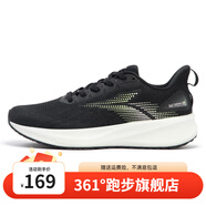 361度女鞋運動鞋夏季新款女緩震跑鞋 曜石黑/螢光微黃綠 35