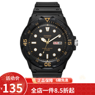 卡西歐(CASIO)學(xué)生運(yùn)動(dòng)手表男 簡(jiǎn)約防水兒童表日期星期樹脂皮帶手表 MRW-200H-1E