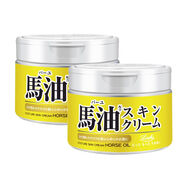馬油（LOSHI）日本進(jìn)口化妝品潤膚霜保濕滋潤秋冬面霜防干裂原裝 馬油面霜220g/罐*2罐