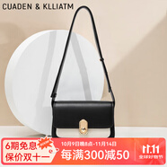 CUADEN KLLIATM輕奢包包女包2025新款單肩包斜挎包女士小方包生日禮物送女友老婆 黑白色 2025高級感女生包實(shí)用走心送老婆媽媽長輩