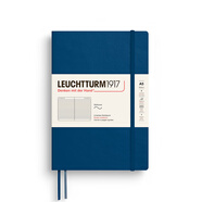 LEUCHTTURM1917【可定制】德國燈塔筆記本A5軟皮本子手賬記事日記本會(huì )議記錄商務(wù)禮品老師 （2026新色）洞察藍 橫線(xiàn)內頁(yè)