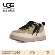 UGG秋季男士時尚雙色系帶街頭休閑鞋1169493MTY|啞光黃銅色/油灰色43