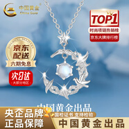 中國(guó)黃金（CHINA GOLD）藍(lán)桉與鳥(niǎo)純銀項(xiàng)鏈女生2025新款吊墜輕奢生日禮物中秋節(jié)禮物送女友 【當(dāng)/次日達(dá)】藍(lán)桉與釋槐鳥(niǎo)項(xiàng)鏈【中金禮盒】
