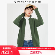 佐丹奴外套女純色休閑運(yùn)動(dòng)風(fēng)開衫立領(lǐng)長袖拉鏈衛(wèi)衣女13373801