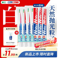 獅王W&W進(jìn)口美白牙膏沁涼柑橘150g*6大白管牙膏亮白護齦含氟