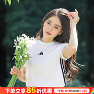 阿迪達斯 （adidas）女裝 2025夏季新款運動服短袖舒適透氣t恤時尚圓領體恤衫 JY8576 M