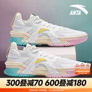 安踏KT3 team｜籃球鞋男秋冬季湯普森防滑減震男戶外實(shí)戰(zhàn)比賽運(yùn)動鞋子 【空域5】純凈白/淺糖黃-4 43