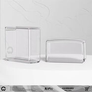 ZIPPOZiPPO之寶煤油打火機配件透明保護殼套 耗材配件專(zhuān)柜棉芯火石棉花 透明保護套殼-盔甲機適用