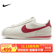 耐克NIKE女子休閑鞋板鞋阿甘鞋CORTEZ新年紅運動鞋F(xiàn)Z5167-133帆白36