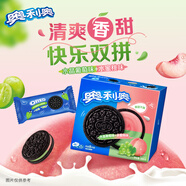 奧利奧（Oreo）夾心餅干 水晶葡萄+水蜜桃味388g 休閑零食 早餐下午茶