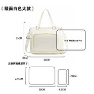 二次元追星藍色三用痛包單肩斜挎大容量谷子通勤雙肩娃包女 緞面白色