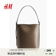 H&M女士包袋2025秋季新款手提包附帶小包時(shí)尚通勤購物包1278242 深米色