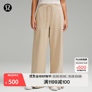 lululemon丨French Terry 女士毛圈布高腰長(zhǎng)褲 透氣 LW5FF7S 駝色 3XL /16