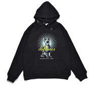 擎冬Deftones亞聲調另類(lèi)說(shuō)唱金屬樂(lè )團印花純棉連帽印花寬松衛衣潮范 黑色 連帽 XL