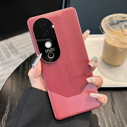 vivo【品質(zhì)原裝】適用vivo s19手機保護殼新款外殼全包鏡頭S19Pro感女 【瑞紅色】秒變非凡輕奢皮紋 vivo_S19