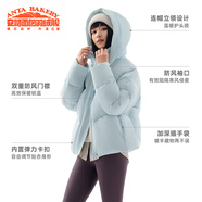 安踏面包羽絨服丨羽絨夾克女冬季新款寬版棉服上衣保暖外套