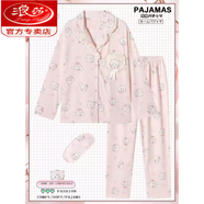 浪莎（LangSha）2024年新款mikko睡衣女春秋季日系ins可愛(ài)純棉甜美卡通家居服 mikko8837【不帶眼罩】 M 【80-100斤】