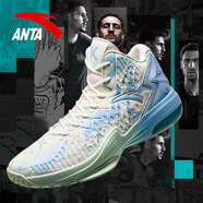 安踏KT3 team｜籃球鞋男秋冬季湯普森防滑減震男戶外實戰(zhàn)比賽運動鞋子 【推薦-KT3 team】紙莎白/淡粉藍(lán)-1 46