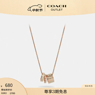 蔻馳（COACH）奧萊女士項鏈高級感時尚百搭飾品禮物 經(jīng)典標志項鏈