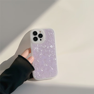 美梓ins夢(mèng)幻貝殼紋iphone15pro max蘋(píng)果16手機殼11代發(fā)15硅膠14適用13 貝殼紋 瑩紫 16