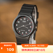 卡西歐（CASIO）小黑表男女表中性學生公務員考試中高考可用石英表MQ-24-1B