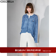 COCOBELLA時尚毛邊白色牛仔短褲女簡約通勤五分休閑短褲DN89 白色 L