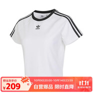 三葉草（Adidas）阿迪達斯ADIDAS 三葉草女子運動休閑短款短袖T恤 JC8704  XL 