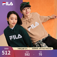 斐樂（FILA）官方多彩衛(wèi)衣長袖情侶裝寬松時(shí)尚運(yùn)動(dòng)連帽套頭衫男女上衣印花 土黃卡其-LK S 165/88A