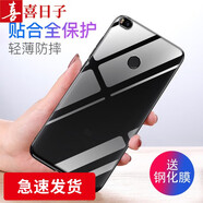 喜日子適用于小米max3手機殼微磨砂軟殼 小米max2保護套透明全包防摔 小米max2-透明殼+鋼化膜