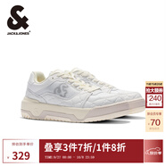 杰克·瓊斯（JACK&JONES）春季新款舒適耐磨撞色拼接經(jīng)典厚底立體壓紋休閑鞋男鞋2251C8004 A06本白色 單層 42
