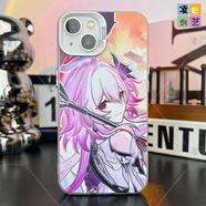 凌彩創(chuàng  )藝星鐵長(cháng)夜月手機殼適用于蘋(píng)果16promax華為小米15pro紅米k80至尊版vivoiqooneo10一加ace5IMD彩銀殼 側顏長(cháng)夜月【IMD彩銀-透銀】 紅米Turbo4