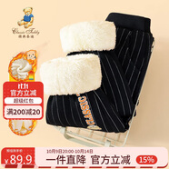 Classic Teddy精典泰迪童裝兒童加絨褲子男童加厚棉褲中小童保暖長(zhǎng)褲 字母 90 