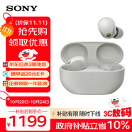 索尼（SONY）WF-1000XM5真無線藍(lán)牙降噪耳機(jī) 高清通話智能AI觸控面板 升級版隔音耳塞 防水降噪豆 鉑金銀