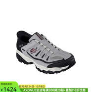 斯凱奇（SKECHERS）男款戶(hù)外登山鞋緩震抓地低幫美國直郵 GREY 10