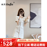 她芙（tafu）短袖連衣裙女2025年夏季新款氣質(zhì)小香風(fēng)修身顯瘦洋氣小個(gè)子短裙 圖片色 M
