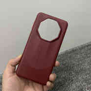 原奘適用于華為Mate60RS手機殼全包邊框星鉆60RS非凡大師素皮保護殼保 塑膠鏡框【瑞紅色】 華為 Mate 60 RS 非凡大師版