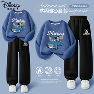 迪士尼（Disney）童裝潮酷帥氣男童套裝2025秋季新款時(shí)尚百搭兒童秋裝男孩運動(dòng)衣服
