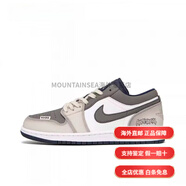 耐克（NIKE）球鞋定制JordanAJ1板鞋潮流簡(jiǎn)約魅影AWG高街復古籃球鞋男款紫黑白 (Team94-拓荒者) 42.5 支持鑒定 假一賠十