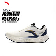 安踏（ANTA）旅步全新中底科技PG7緩震新款慢跑網(wǎng)面透氣跑步鞋 菁英白-1 42