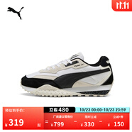 彪馬（PUMA）【章魚鞋】輕便美拉德復(fù)古跑鞋男女款運(yùn)動鞋RIDER 392725 白-黑色-白色-37 35.5