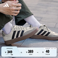 adidas「T頭鞋」BARREDA板鞋德訓鞋男女阿迪達斯輕運動 灰色/黑色/樹脂黃   36