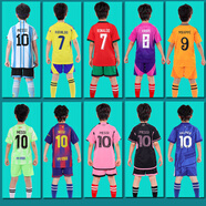 拉什福德（Rashford） 兒童足球服套裝男女定制球衣班服隊(duì)服梅西C羅足球親子球衣套裝 巴西套裝 （10號(hào)內(nèi)馬爾） 24碼 (135-145cm55-65斤)