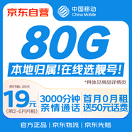 中國移動流量卡19元【自選AAA靚號】大全國通用電話手機(jī)5G純上網(wǎng)卡長期非無限永久