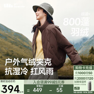 蕉下（beneunder）氣絨外套女夾克保暖中暖可機(jī)洗戶外棉服CL004秋巖棕M