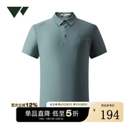 七匹狼【抗皺平整】短袖POLO衫男夏季休閑舒適體恤男裝衣服上衣 209(淺綠) M 170/92A